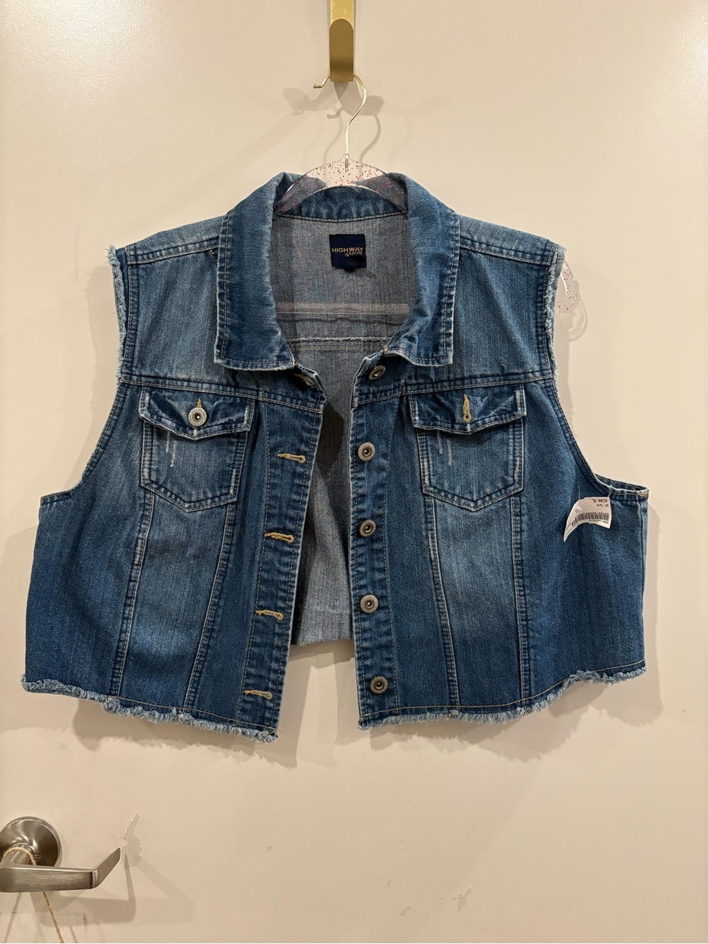 Highway Woman blue denim Jean vest Jacket